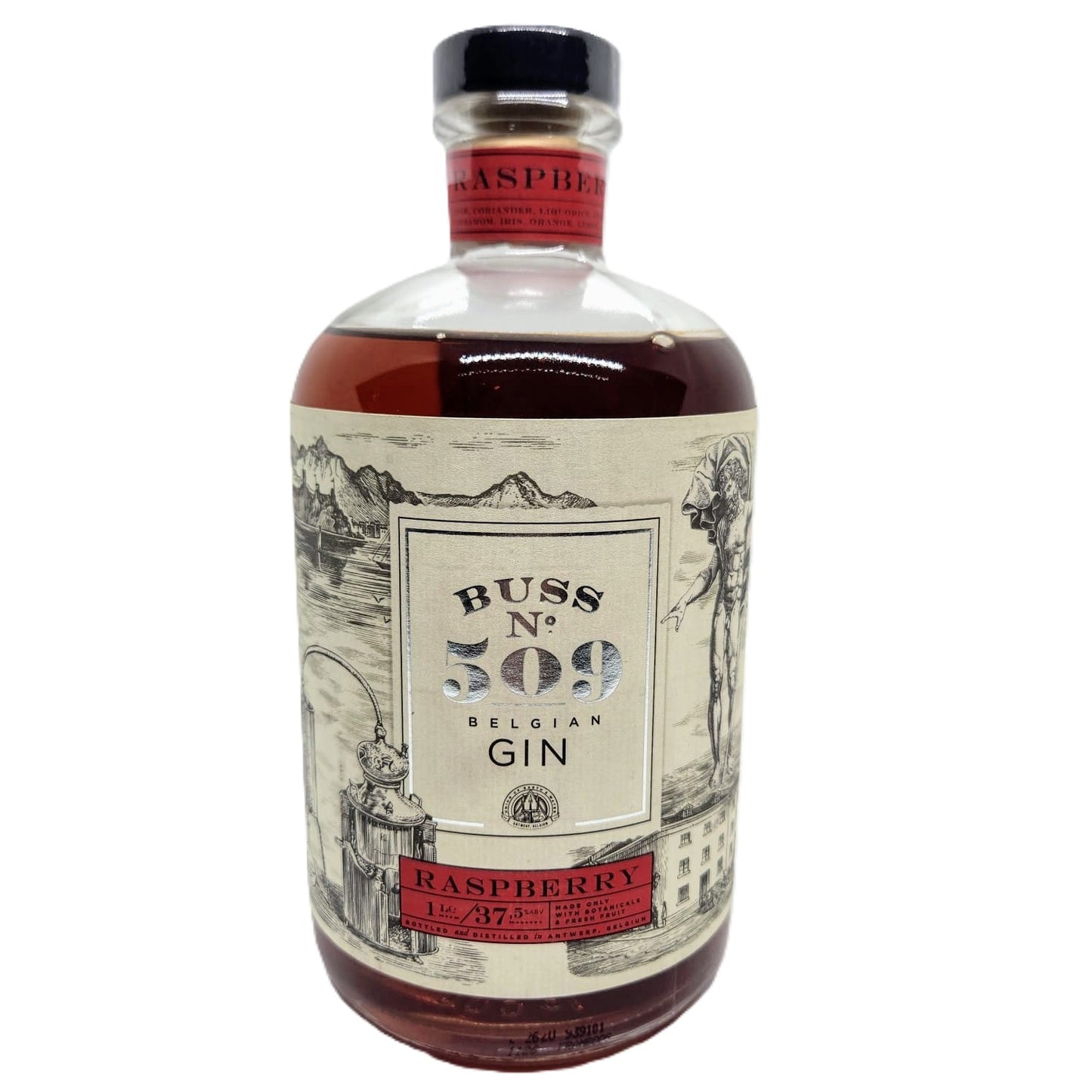 Buss No. 509 Belgian Gin Raspberry 37,5% Vol. 1l