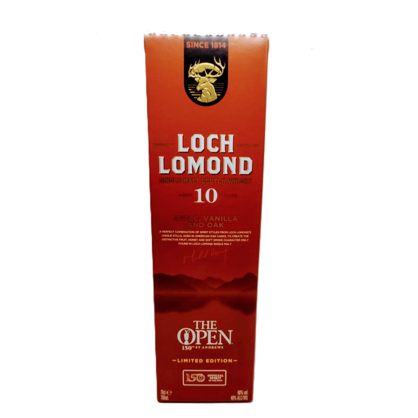 Loch Lomond 10 Years Old Single Malt Apple Vanilla and Oak Whisky 40% Vol. 0,7l in Geschenkbox