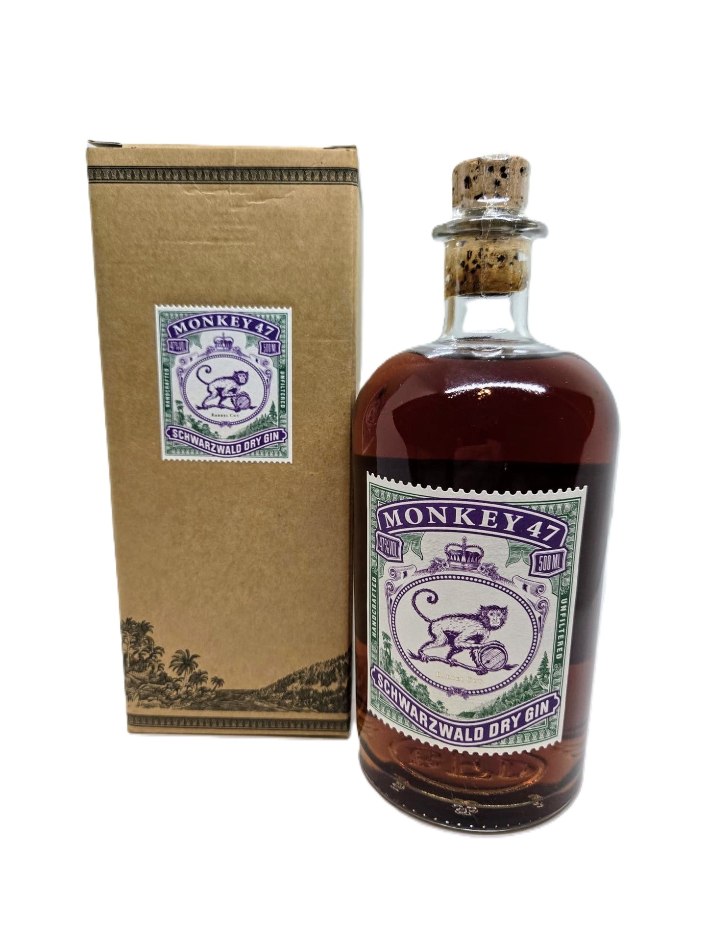 Monkey 47 Schwarzwald Dry Gin Barrel Cut 2019 47% Vol. 0,5l in Geschenkbox