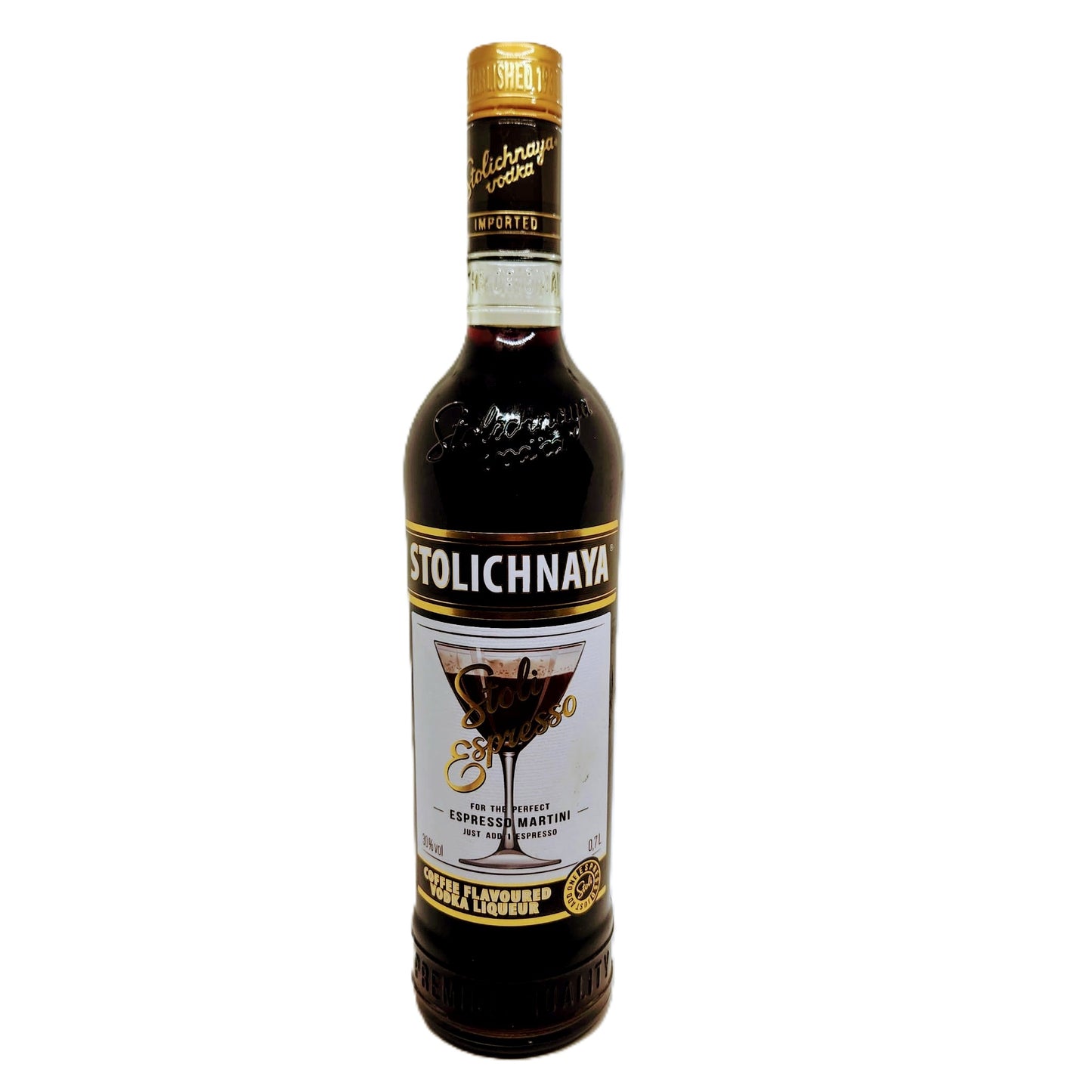 Stolichnaya Espresso Coffee Flavoured Premium Vodka 30% Vol. 0,7l