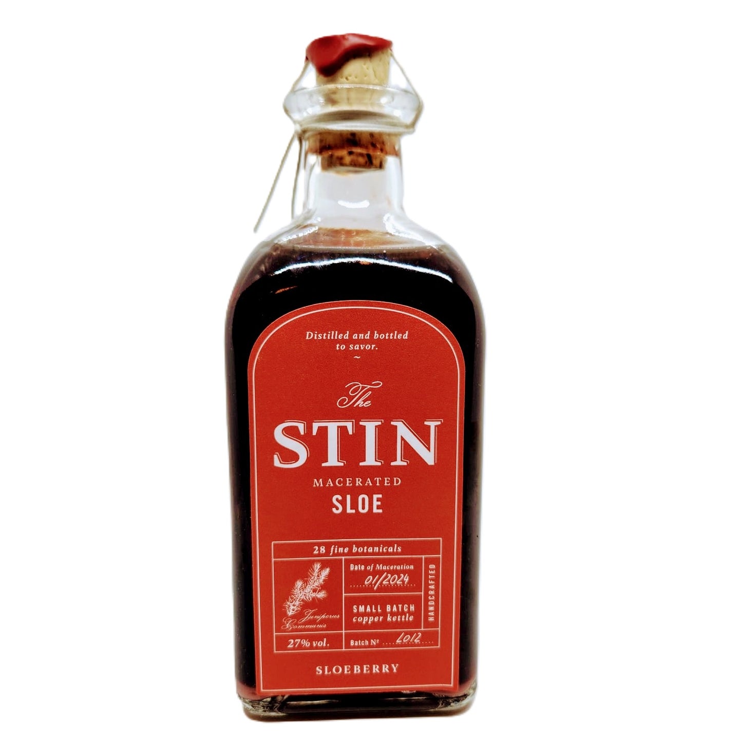 The STIN Macerated Sloe Gin 27% Vol. 0,5l